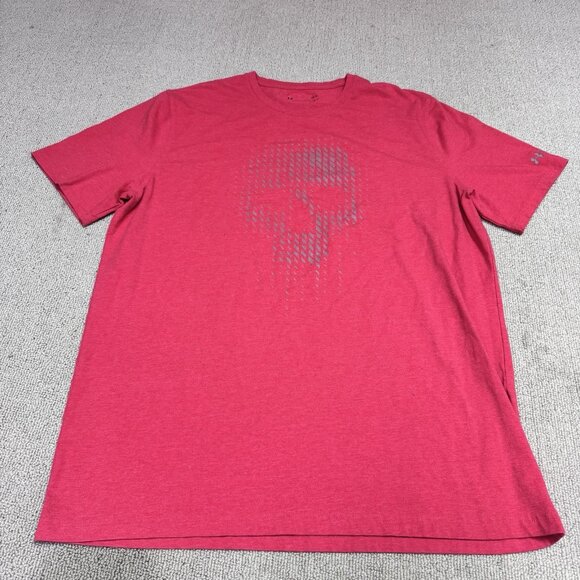 Under Armour T-Shirt Red Short Sleeve Men’s Size Large - Picture 1 of 10